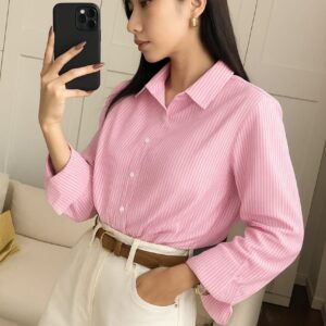Pink lining shirt